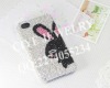 Rabbit ear silicone mobile phone case for iphone