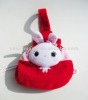 Rabbit plush kids bag