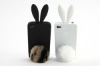 Rabbit's tail silicone phone case