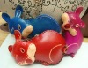 Rabbit shape genuine leather Coin Purses