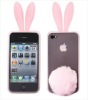 Rabbit shape silicone case for  iphone4g