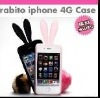 Rabbit shaped silicone case for 4G