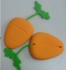 Radish shape Silicone Keychains with Shenzhen direct factory