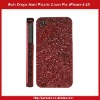 Rain Drops Design Hard Plastic Cover For iPhone 4 4S-Red