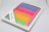 Rainbow hard case for ipad 2 back cover