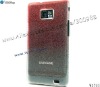 Raindrop Case For Samsung Galaxy S2 i9100.Clear Back Cover with Raindrop Design.Color Clear Red