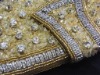 Rare CITRINE GEMSTONE PURSE HANDBAG CLUTCH BEADED CRYSTAL