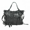 Real Genuine Leather Fringe Women Fashion Tote Shoulder Bag Hobo Purses Handbag [DG035]