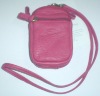 Real Leather Mobile Pouch Small Neck Pouch