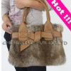 Real Rabbit Fur Hand Bag