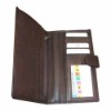 Real leather Antique leather travel wallet