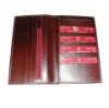 Real leather Red Superior Travel Wallet