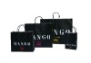 Recycle Good-quality Black Paper Handle Bag