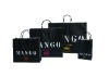 Recycle Good-quality Black Paper Handle Bag