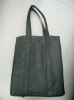 Recycled black non woven 6 bottles wine tote bag