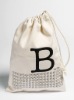 Recycled cotton canvas bag ( drawstring design )