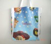 Recycled cotton canvas gusset bag ( Cartoon design )
