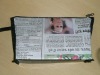 Recycled newspaper pouch