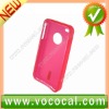 Red Anti-slip Gel Soft TPU Skin Cover for iPhone 4G