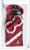 Red Bow-tie Cotton Fabric Mobile Phone Purse/ Cell Phone Bags