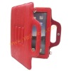 Red Brand New Design Genuine Leather Hand Bag For Apple ipad 2