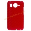 Red Carbon Fiber Weaving Design Hard Cover Skin Protect For HTC G10 Desire HD A9191