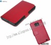 Red Color Genuine Leather Case for Samsung Galaxy s2 i9100.Soft Leather Skin Case.High Quality