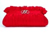 Red Evening Bag - Diaclinal Flouncing clutch Bag