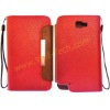 Red Fashion Leechee Vein Leather Cover Protect Case For Samsung Galaxy Note i9220