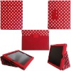 Red Folding Leather Case for iPad 2