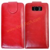 Red Gloosy Leather Case Shell Skin For HTC G21 Sensation XL