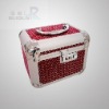 Red Graceful Aluminum makeup cosmetic makeup case box