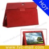 Red Leather Case with Stand for Asus Eee Pad Transformer