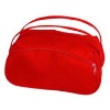 Red Leather Cosmetic Bag