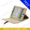 Red Leather Stand Case for iPad 2 with Belt Buckle