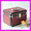 Red Luxury and Fashion Leather Cosmetic Case