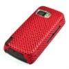 Red Mesh Skin Hard Back Case Cover For Nokia 5800