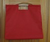 Red Nylon Wooden Handle Bag