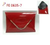 Red PU Envelope Bag