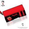 Red PU Horinzontal Cell Phone Pouch