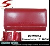 Red PU Leather Branded Ladies Wallet