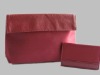 Red PU Tote bag and Wallet matched