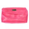 Red PU cosmetic bag