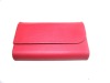 Red PU name card holder