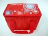 Red Printed 70D Nylon Insulated Cooler Bag