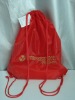 Red Promotion Nylon Drawstring bag