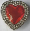 Red Rhinestone Heart Foldable Bag Hanger