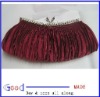 Red Satin Wedding/Evening Formal Clutch Bag with Matching stones made in China