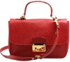 Red Shoulder Handbags Genuine Leather Wholesale Purses 2011
