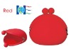 Red Silicone Coin Purse for Promotion